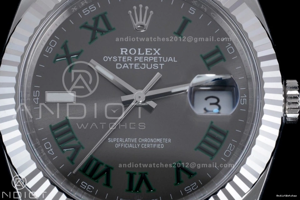 SS 41 Edition Green 904L on Steel Dial Clean SH 657 Datejust Bracelet Roman 1:1 Best Durable Gray SS 1029